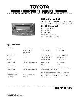 Service manual TOYOTA Panasonic CQ-ES0483TM ― Manual-Shop.ru