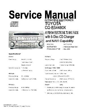 Сервисная инструкция PANASONIC CQ-ES4480X ― Manual-Shop.ru