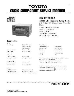 Сервисная инструкция PANASONIC CQ-ET8060A ― Manual-Shop.ru