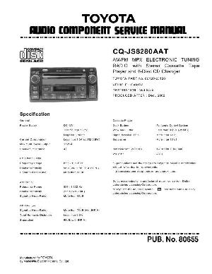 Сервисная инструкция TOYOTA Panasonic CQ-JS8280AAT ― Manual-Shop.ru