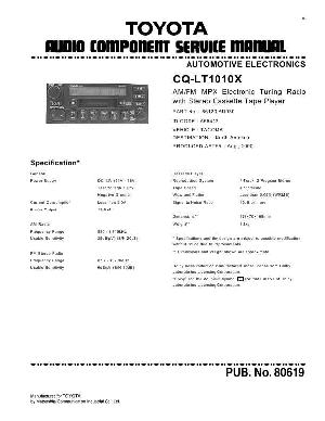 Сервисная инструкция PANASONIC CQ-LT1010X ― Manual-Shop.ru