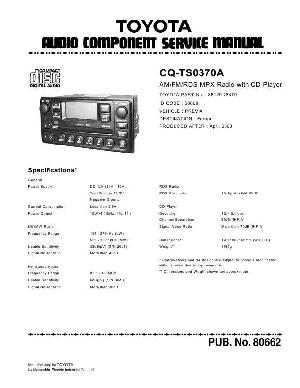 Сервисная инструкция TOYOTA Panasonic CQ-TS0370A ― Manual-Shop.ru