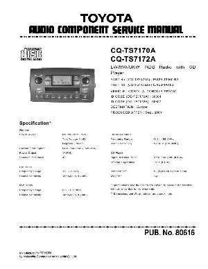 Сервисная инструкция Panasonic CQ-TS7170A, TS7172A ― Manual-Shop.ru