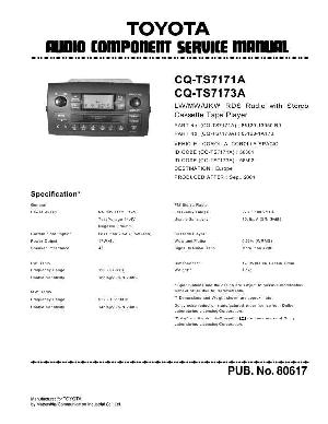 Сервисная инструкция PANASONIC CQ-TS7171A, CQ-TS7173A ― Manual-Shop.ru