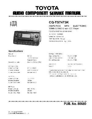 Сервисная инструкция PANASONIC CQ-TS7473K ― Manual-Shop.ru