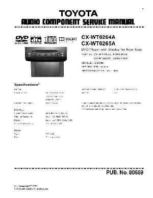 Service manual TOYOTA Panasonic CX-WT0264A ― Manual-Shop.ru