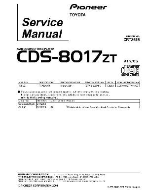 Service manual Pioneer CDS-8017 ― Manual-Shop.ru