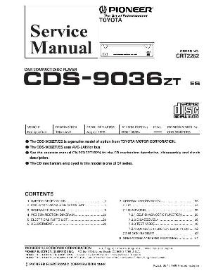 Сервисная инструкция Pioneer CDS-9036 ― Manual-Shop.ru