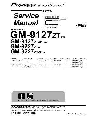 Сервисная инструкция Pioneer GM-9127, GM-9227 ― Manual-Shop.ru