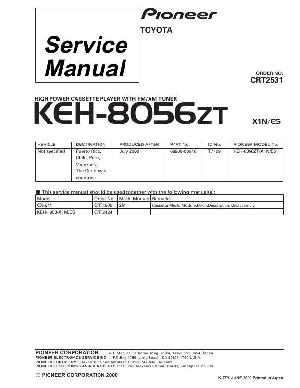 Сервисная инструкция Pioneer KEH-8056 ― Manual-Shop.ru