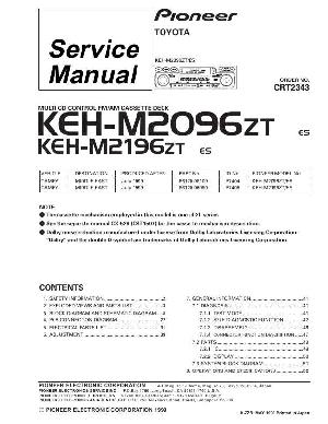 Сервисная инструкция Pioneer KEH-M2096, M2196 ― Manual-Shop.ru