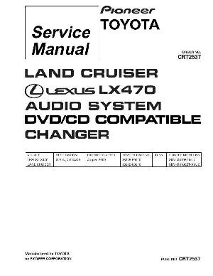 Сервисная инструкция PIONEER XDV-M8106 (Lexus LX470) ― Manual-Shop.ru