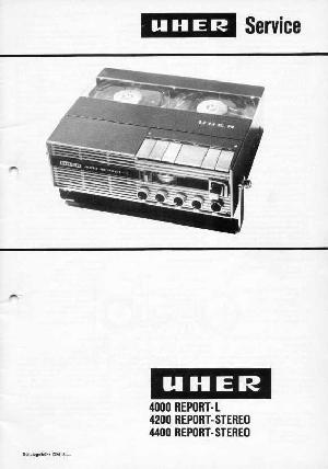 Сервисная инструкция Uher 4000, 4200, 4400 REPORT ― Manual-Shop.ru