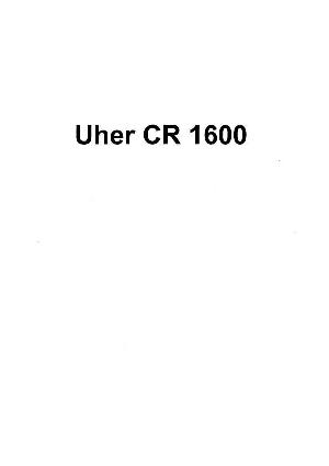 Service manual Uher CR1600  ― Manual-Shop.ru
