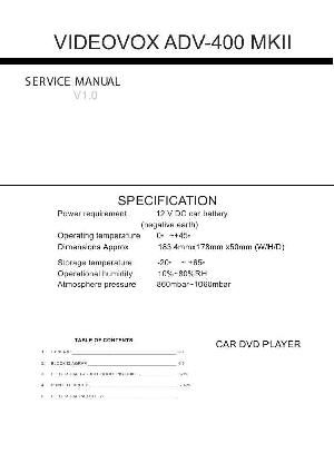 Service manual VIDEOVOX ADV-400, MKII ― Manual-Shop.ru