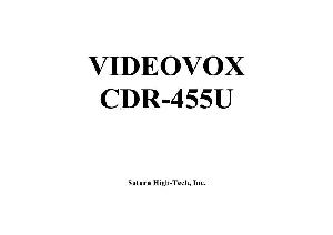 Service manual Videovox CDR-455U ― Manual-Shop.ru