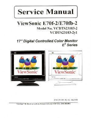 Сервисная инструкция Viewsonic E70F-2, E70FB-2 ― Manual-Shop.ru