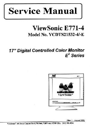 Сервисная инструкция Viewsonic E771-4 ― Manual-Shop.ru