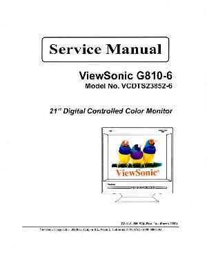 Сервисная инструкция Viewsonic G810-6 ― Manual-Shop.ru