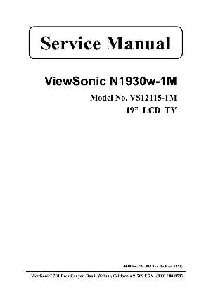 Сервисная инструкция Viewsonic N1930W-1M ― Manual-Shop.ru