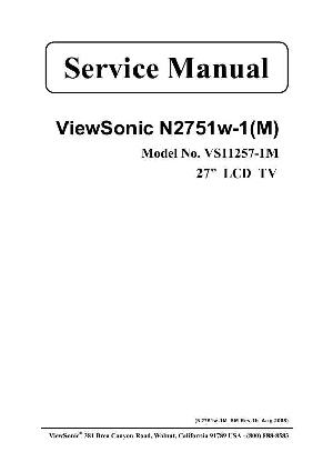 Сервисная инструкция Viewsonic N2751W-1M ― Manual-Shop.ru