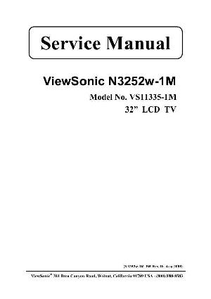 Сервисная инструкция Viewsonic N3252W-1M (VS11335-1M) ― Manual-Shop.ru