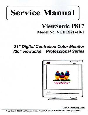 Service manual Viewsonic P817 (VCDTS21410-1) ― Manual-Shop.ru