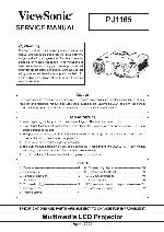 Service manual Viewsonic PJ1165