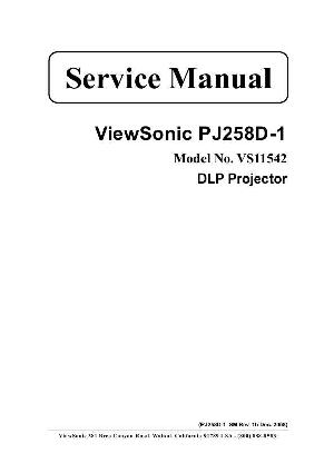 Сервисная инструкция Viewsonic PJ258D-1 ― Manual-Shop.ru