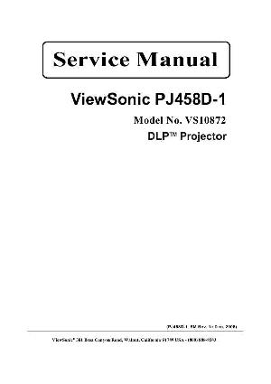 Сервисная инструкция Viewsonic PJ458D-1 ― Manual-Shop.ru