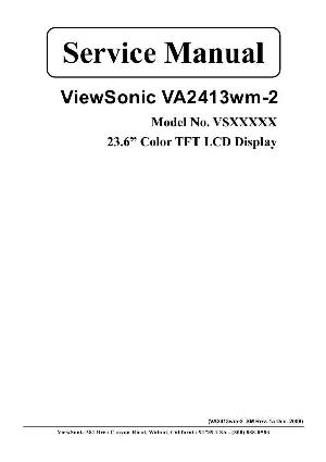 Сервисная инструкция Viewsonic VA2413WM-2 ― Manual-Shop.ru