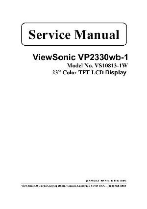 Сервисная инструкция Viewsonic VP2330WB-1 (VS10813-1W) ― Manual-Shop.ru