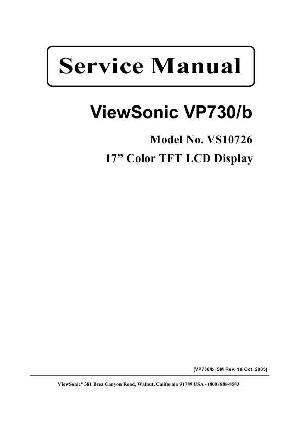 Сервисная инструкция Viewsonic VP730, VP730B (VS10726) ― Manual-Shop.ru