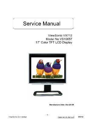 Сервисная инструкция Viewsonic VX712 (VS10057) ― Manual-Shop.ru