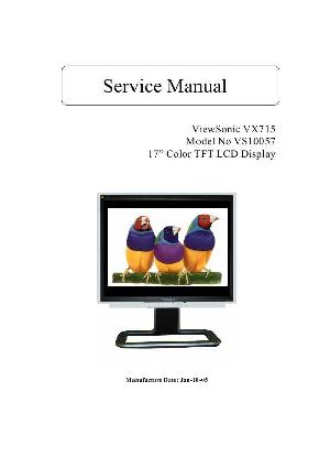 Сервисная инструкция Viewsonic VX715 (VS10057) ― Manual-Shop.ru
