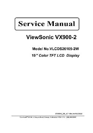 Service manual Viewsonic VX900-2 (VLCDS26105-2W) ― Manual-Shop.ru