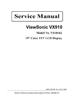 Сервисная инструкция Viewsonic VX910 (VS10162) ― Manual-Shop.ru