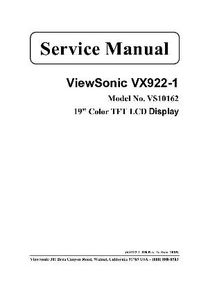 Сервисная инструкция Viewsonic VX922-1 (VS10162) ― Manual-Shop.ru