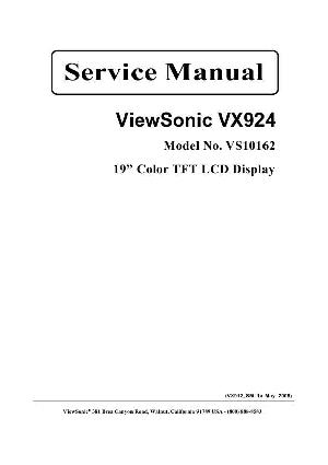 Сервисная инструкция Viewsonic VX924 (VS10162) ― Manual-Shop.ru