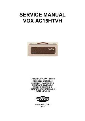 Service manual VOX AC15HTVH ― Manual-Shop.ru