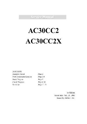 Сервисная инструкция Vox AC30CC2 AC30CC2X ― Manual-Shop.ru