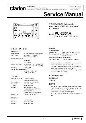 Service manual Clarion PU-2354A ― Manual-Shop.ru