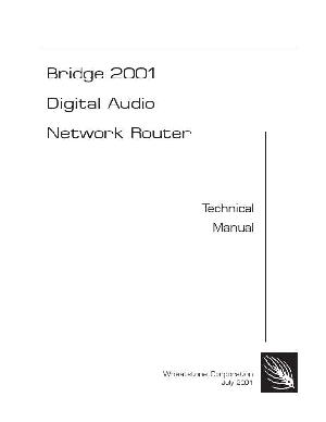 Service manual WHEATSTONE BRIDGE-2001 ― Manual-Shop.ru