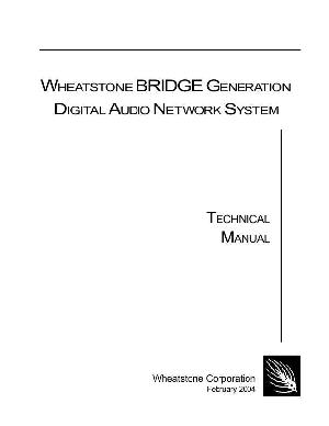 Service manual Wheatstone BRIDGE-G ― Manual-Shop.ru