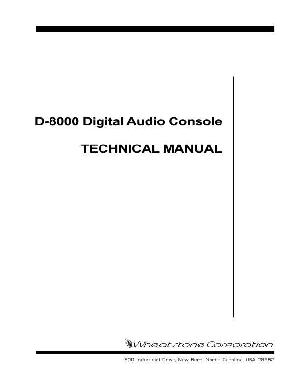Service manual Wheatstone D-8000 ― Manual-Shop.ru
