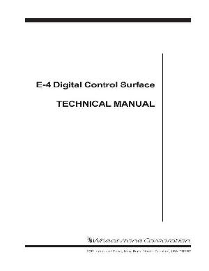 Service manual Wheatstone E-4 ― Manual-Shop.ru