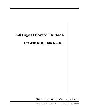 Сервисная инструкция WHEATSTONE G-4 ― Manual-Shop.ru