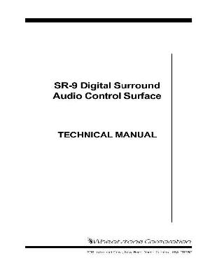 Сервисная инструкция Wheatstone SR-9 ― Manual-Shop.ru