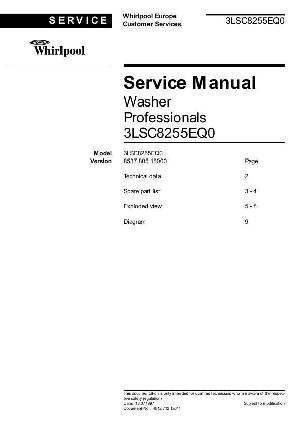 Service manual Whirlpool 3LSC8255EQ0 ― Manual-Shop.ru