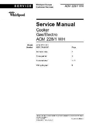 Сервисная инструкция Whirlpool ACM-228 ― Manual-Shop.ru